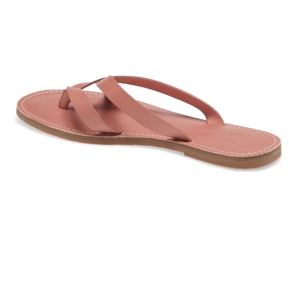 Madewell The Boardwalk Risa Rose Dust Flip Flop NWT - Picture 4 of 13